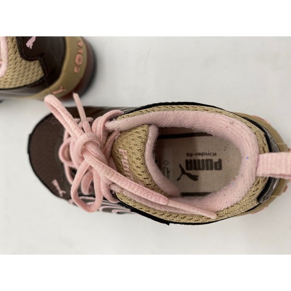 Puma Cell Kinder-Fit Toddler Girls Sneakers Brown Pink Size 7 US - Picture 8 of 10